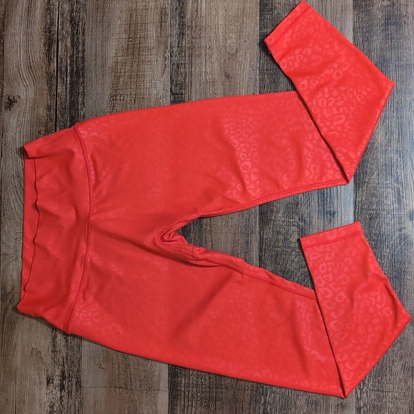 Buffbunny Rebel Leggings in Blood Orange Leopard Print 🐾 Size Large - Picture 1 of 10